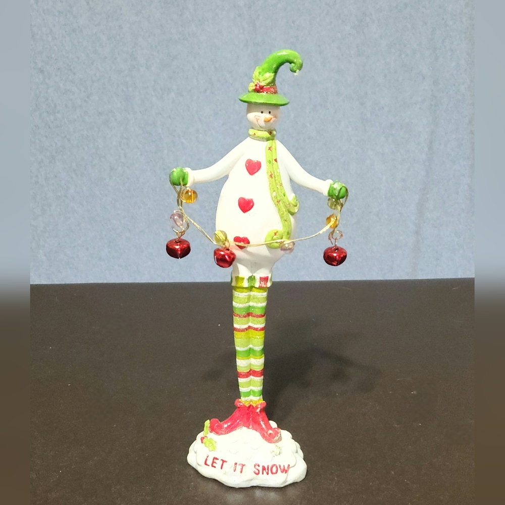 Let it Snow holiday snowman decoration